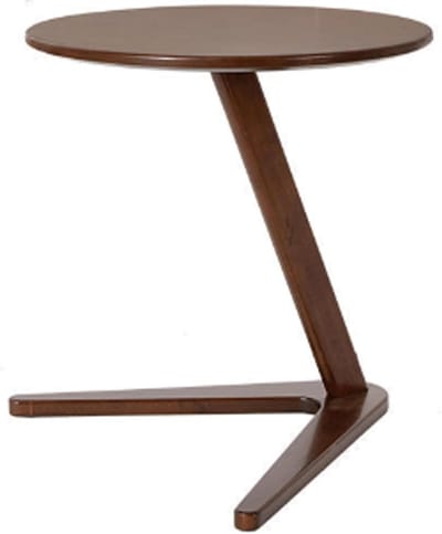 Opklapbare wandtafel, Houten bijzettafel - ronde tafel for op de bank, laptoptafel boven, ideaal for woonkamer en slaapkamer(Walnut)