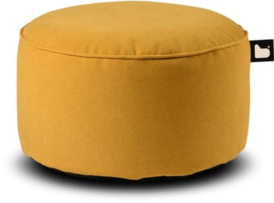 Extreme Lounging - b-poufe suede - poef rond - voor binnen - zachte suede stof - 60x40cm - Mustard