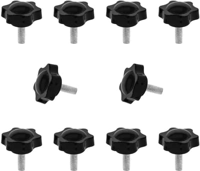 10 x M8 x 20 mm Vervangende Bevestigingsschroeven met Sterkop voor Handgrepen en Knoppen