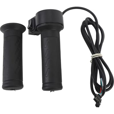 Poignée d'accélérateur électrique avec interrupteur Marche Avant Marche Arrière Antidérapante Imperméabilisation Vélo Électrique Poignée Tournante Câble 1.6m SM black