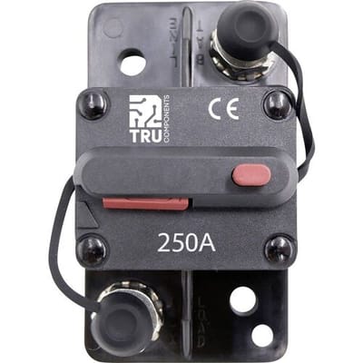 TRU COMPONENTS TC-13596612 Zekeringautomaat 250 A Zwart 1 stuk(s)