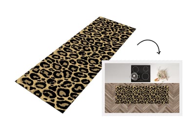 Keukenloper - Loper keuken - Panterprint - Patronen - Luipaard - Patronen - 150x50 cm - Keukenloper vinyl