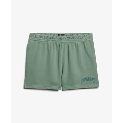 Superdry - Athletic Essentials short met borduursel in bijpassende kleur - Dames - Korte broeken