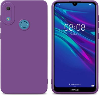 Cadorabo Hoesje geschikt voor Huawei Y6 2019 in FLUID MAT PAARS - Beschermhoes gemaakt van flexibel TPU silicone Cover Fluid Case