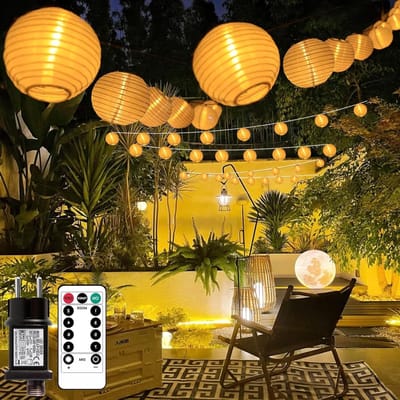 Buitenlampen met 30 LED Lichten en Afstandsbediening - 11 Meter Lange Tuinverlichting voor Bruiloften en Feesten met 8 Verlichtingsmodi