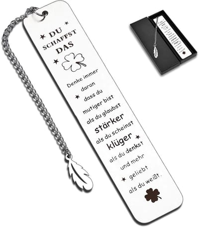 Dailygoods - Metalen bladwijzer, cadeau voor beste vriendin, gepersonaliseerde bladwijzer, speciale cadeaus vriend vriendschap, afstudeercadeau dames heren, cadeau vriendin verjaardag (B)