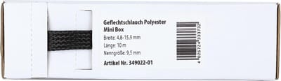 Gevlochten Kabelbescherming Mini Box 4.8 - 15.9 mm / Lengte10 meter