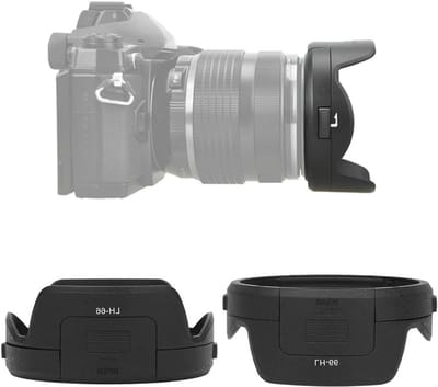Vervangende 12-40mm F2.8 Pro Lens Hood van Zwart Plastic voor M.Zuiko ED 12-40mm F2.8 Lens met Camera Mount en Bescherming tegen Zonlicht