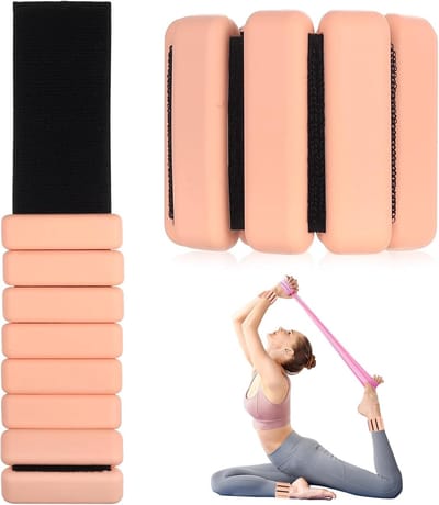 Verstelbare enkelgewichten en polsgewichten set van 2 stuks voor Pilates, yoga, dans en fitnessactiviteiten, ideaal voor wandelen en joggen