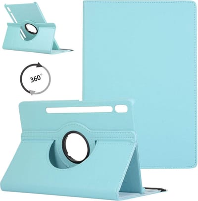 Back cover Geschikt voor: Samsung Galaxy Tab S6 10.5 inch 2019 T860 - Tablet Hoesje - 360° draaibaar case - Lichtblauw