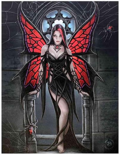 Anne Stokes Aracnafaria canvas schilderij