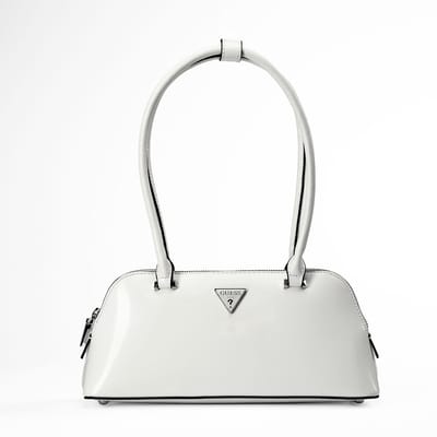 GUESS Schoudertas Arnela Shoulder Satchel Bag White Wit