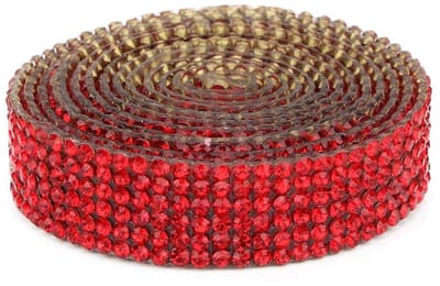 Dailygoods- Strasslint 1 m - Decoratie Lint - Kristal Steentjes - DIY - Feest - Bruiloft - Hoogwaardig Materiaal - Decoratielint