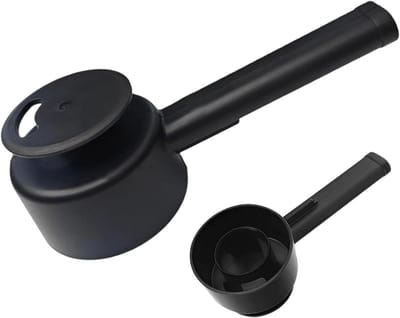 Stoomafleider Keukenmachine - Stoomgids Tool - Efficiënt Koken - Geavanceerde Stoomregeling - 18.7 cm - Zwart