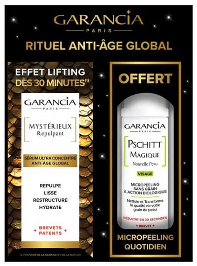Garancia Mystérieux Repulpant 30 ml + Pschitt Magique Nouvelle Peau 10 ml Gratis