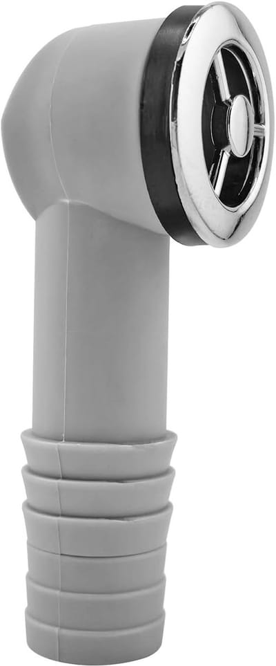 Overflow hoofd 36 x 36mm ronde interface, overflow adapter voor 30-32mm afvoer gaten in roestvrijstalen spoelbakken, vervangingsonderdeel voor optimale afvoerprestaties