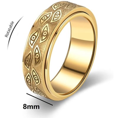 Bague anti-stress en acier inoxydable avec dragon viking pour homme, anneau rotatif relaxant anti-anxiété, livraison gratuite 11