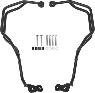 Motorfiets Handbescherming - Stuur Crash Bars - Bescherming Bij Val - Gemaakt Van Staal - 1 Paar - Zwart