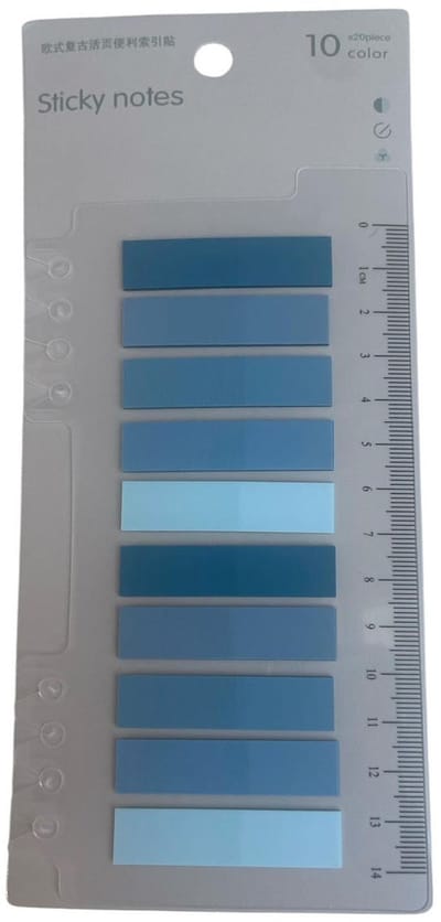 Index Tabs 200 tabs/stickers – 10 kleuren sticky notes – Markeertabs en memoblaadjes – Leuk kerstcadeau, sinterklaascadeau of schoencadeau voor hem en haar – Cadeaus onder €10 – Perfect voor bullet journal en boek annotatie