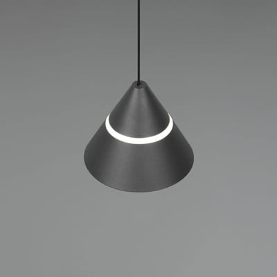 Trio Lighting LED hanglamp Romeo, Ø 14 cm, zwart, metaal, CCT