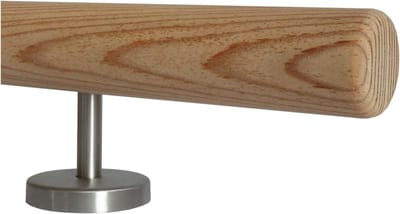Lariks Houten Leuning - Buitenleuning Binnenleuning - Trapafwerking Buiten - Onbehandeld Weerbestendig Hout - 42 mm Diameter - Natuurlijk