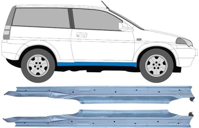 Volledige dorpel voor Honda HR-V 1999-2006 / Links + Rechts / Set