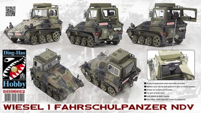 AFV Club Modelbouwpakket Militaire voertuigen - DH96012 Wiesel 1 Fahrschulpanzer NDV - Duits Opleidingsvoertuig Plastic - 1:35 - Modelbouw