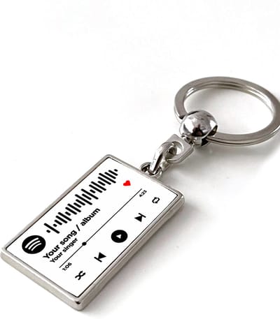 Spotify - Spotify Sleutelhanger voor jouw nummer, album, artiest of afspeellijst! - Cadeau - Verjaardag - Kerst - Kado - Valentijn - Vaderdag - Moederdag - Gepersonaliseerd Cadeau