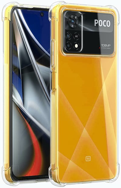 Hoesje geschikt voor Xiaomi Poco X4 Pro - Clear Anti Shock Hybrid Armor Case Siliconen Back Cover Hoes Transparant