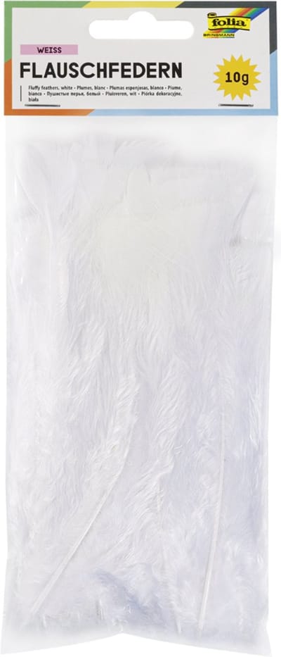 Pluizige veren, 100 g, pastelkleuren