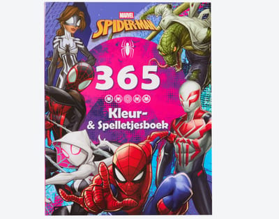 365 Kleurboek en spelletjesboek Marvel Spiderman