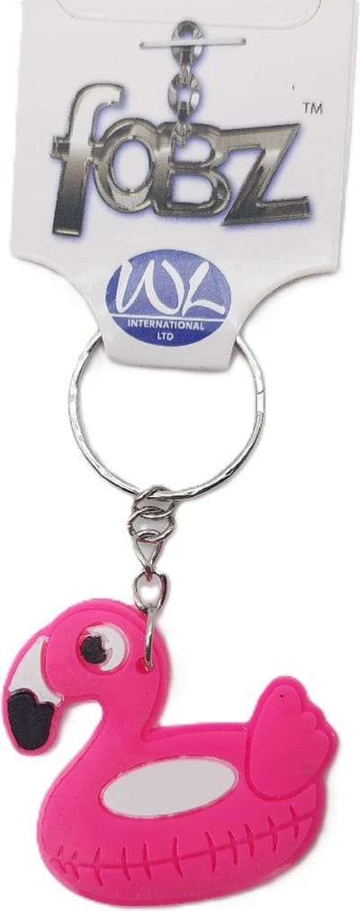 Sleutelhanger Zwemband Fuchia Flamingo Inflatable | Zomer | Seaside Beach Fun