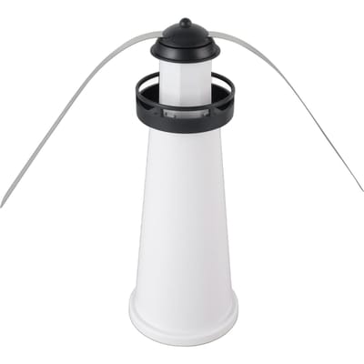 Vliegenwerende Ventilator Buiten Tafelblad Insectenwerende Ventilator voor Buiten Binnen Tafelgebruik Restaurant white