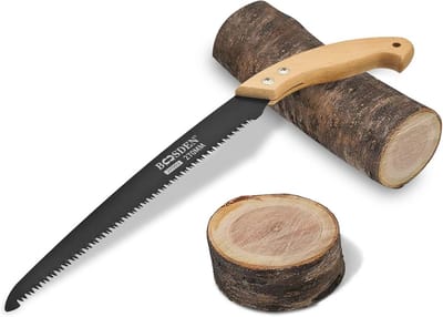 Handsaw 11 inch voor Snoeien - Houten Handvat, Japanse Pull Saw voor Tuinieren, Houtbewerking en Kamperen