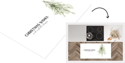Keukenloper - Loper keuken - Kerst - Versiering - Kerstboom - 120x60 cm - Keukenloper vinyl