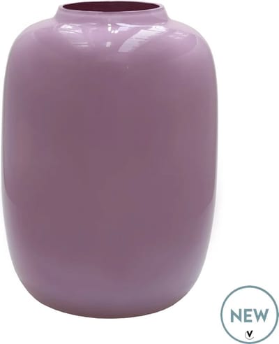 Vaas Artic | Small | light pink - licht roze | Mondgeblazen glas | Ø21 x H29 cm