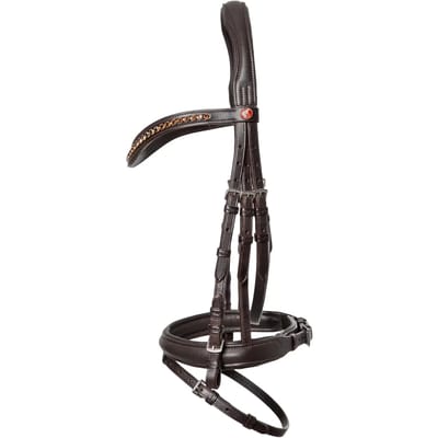 Hoofdstel Kieffer Ultrasoft Haflinger Curved Browband/Not Lined