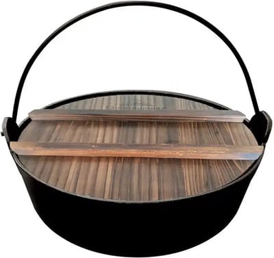 Campingmoon Campingmoon Dutch Oven Gietijzer 29 cm – Braadpan met Deksel & Tas – Geschikt voor BBQ, Kampvuur & Inductie (3,3 kg)