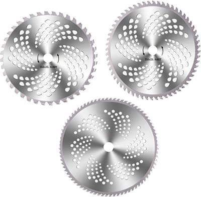 Dailygoods- Grasmaaier Zaagblad Set 3 Stuks - Gelegeerd Staal - 40/60/80 Tanden - Vervangingsbladen - Geschikt voor Bosmaaier - Hoogwaardige Kwaliteit