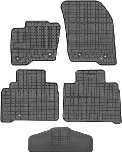 Max-Dywanik Frogum Serie - Ford S-Max II Tapijten - 2015-2023 - Zwarte Kleur - Universele Tunnelafdekking
