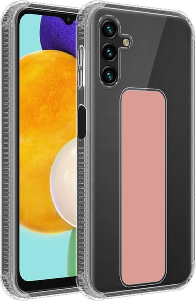 Cadorabo Hoesje geschikt voor Samsung Galaxy A13 5G in ROZE - Beschermhoes gemaakt van flexibel TPU silicone Cover Case met houder en standfunctie