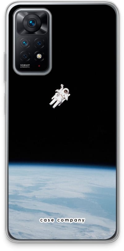 Case Company® - Hoesje geschikt voor Xiaomi Redmi Note 11 Pro hoesje - Alone in Space - Soft Cover Telefoonhoesje - Bescherming aan alle Kanten en Schermrand