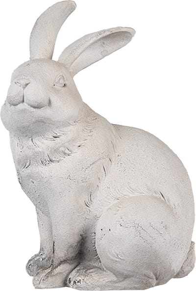 Clayre & Eef Beeld Konijn 21 cm Beige Polyresin