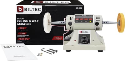 Compacte Elektrische Polijstmachine met Instelbare Snelheid en 2 Polijstpads - Ideaal voor Sieraden en Kleine Klussen