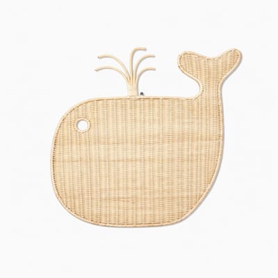 Rotan - Wanddecoratie - Walvis - Decoratie - Babykamer - Kinderkamer - Kado