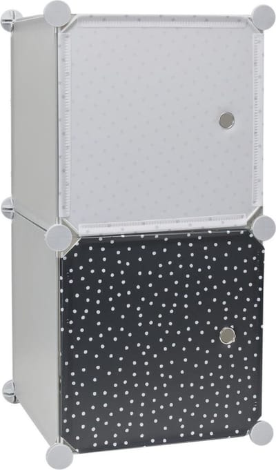 Home deco kids - Opbergkubus - 2 stuks 30x30 cm - grijs