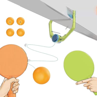 Tafeltennis Trainer - Bal Training Set - Hand oog Coördinatie - In Hoogte Verstelbaar - 26x20x7 cm - Eenvoudig