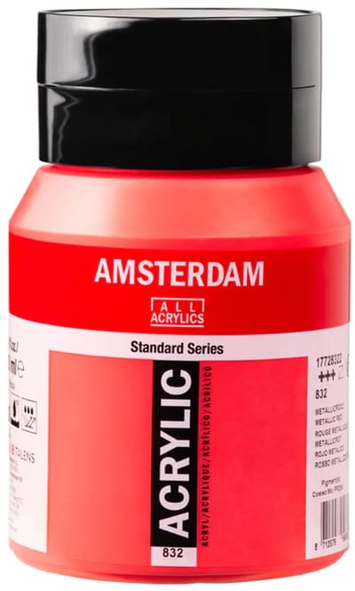 Amsterdam Standard Series Acrylverf - 500 ml - (832) Metallicrood