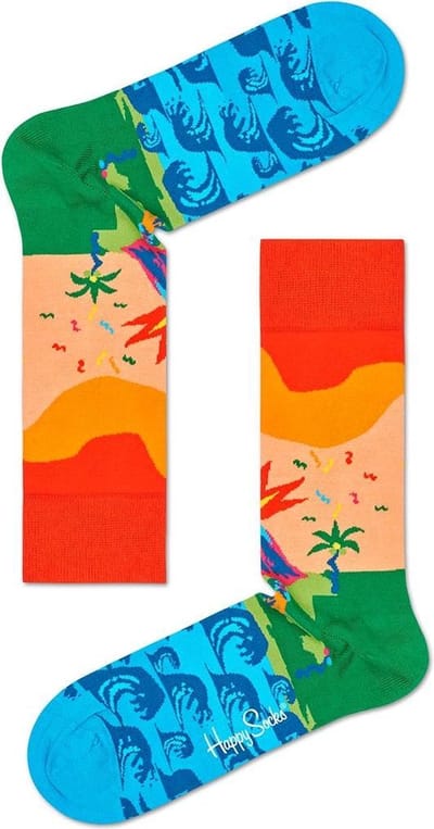 Happy Socks Sokken Tropical Island Socks Rood Maat:36-40