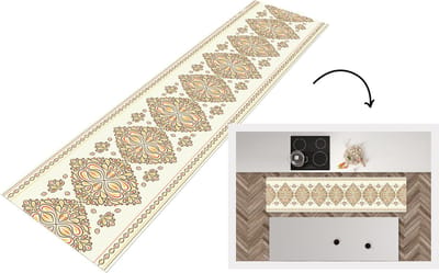 Keukenloper - Loper keuken - Boho - Goud - Design - Luxe - 200x50 cm - Keukenloper vinyl